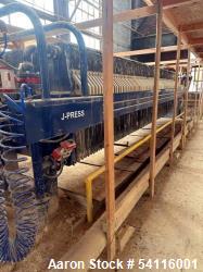 Used JWI / Evoqua Filter Press, Model J. Polyprop Plates. Pressure tested to 4900 psi.  S/n K1706960001C.