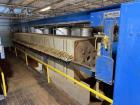 Netszch Model 1200-84/105 100 cu ft. Poly plate and frame press.