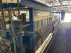Netszch Model 1200-84/105 100 cu ft. Poly plate and frame press.