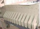 Used-WWE 10 cubic foot filter press. (21) 800 mm CGR polypropylene plates. 1 and 3 button design. Center feed, 4 corner retu...
