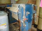 Unused-Used JWI (US Filter - Siemens) 2 cu ft Filter Press. Automatic, air/hydraulic. Seal replaced, hydraulics now go to 5,...