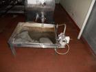 Used Schenk Stainless Steel Sanitary Filter Press. Approximately 60 stainless steel plates. 24