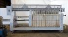 Used Filter Press, Carbon steel frame with 43 polypropylene plates.