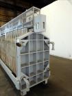 Used Filter Press, Carbon steel frame with 43 polypropylene plates.