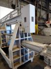 Used Filter Press, Carbon steel frame with 43 polypropylene plates.