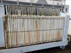 Used Filter Press, Carbon steel frame with 43 polypropylene plates.