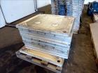Used Filter Press, Carbon steel frame with 43 polypropylene plates.