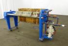 Used Micronics Filter Press, 3 cuft. Cake Capacity.