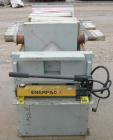 USED: Plate and frame filter press. 15 polypropylene plates 18