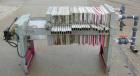 USED: Plate and frame filter press. 15 polypropylene plates 18