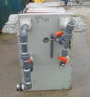 USED: Plate and frame filter press. 15 polypropylene plates 18