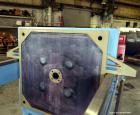 Used Beckart Environmental Hy-Pack Filter Press, Model 1000-40(60)A.  Carbon steel frame, (64) 39-1/4