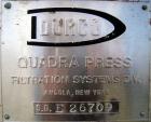 Used Durco Quadra Press Filter Press Frame Only. Requires 48