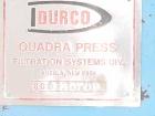 Used Durco Quadra Press Filter Press Frame Only. Requires 48