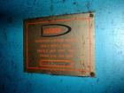 USED: Duriron plate and frame filter press with mild steel frame, hydraulic ram closure and approximately 40