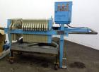 Used Eimco Shriver Filter Press, Model M630FB. Carbon steel frame, (12) 24-3/4” x 24-3/4” x approximate 1/2
