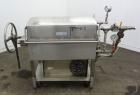 Used Ertel Vapor-Master Enclosed Plate & Frame Filter Press, Model EUS-O, 316 Stainless Steel. (5) Plates, (6) Frames, (1) Spacer, (1) head, (1) tail. Manual ratchet closure. Approximate (0.26) cubic...