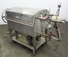 Used Ertel Vapor-Master Enclosed Plate & Frame Filter Press, Model EUS-O, 316 Stainless Steel. (5) Plates, (6) Frames, (1) Spacer, (1) head, (1) tail. Manual ratchet closure. Approximate (0.26) cubic...
