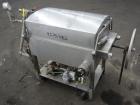 Used Ertel Vapor-Master Enclosed Plate & Frame Filter Press, Model EUS-O, 316 Stainless Steel. (5) Plates, (6) Frames, (1) Spacer, (1) head, (1) tail. Manual ratchet closure. Approximate (0.26) cubic...