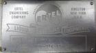 Used Ertel Vapor-Master Enclosed Plate & Frame Filter Press, Model EUS-O, 316 Stainless Steel. (5) Plates, (6) Frames, (1) Spacer, (1) head, (1) tail. Manual ratchet closure. Approximate (0.26) cubic...