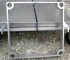 USED: Ertel plate and frame polishing press, model EUS-10-10, all 316 stainless steel. 16
