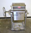 Used Ertel Plate & Frame Filter Press, Model EW, 12'’ Diameter, 316 Stainless Steel. (6) Plates, (5) Frames, 3/8