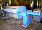 Used Filtratec plate and frame filter press, 31 1/2