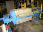 Used- Filtratec plate and frame filter press, 31 1/2