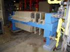 Used Filtratec plate and frame filter press, 31 1/2