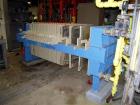 Used- Filtratec plate and frame filter press, 31 1/2