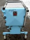 USED: Filtrox plate and frame polishing press, 304 stainless steel. 22 stainless steel plates 15-1/2