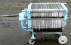 Used Filtrox-Werk Plate And Frame Polishing Press, 304 Stainless Steel. (16) stainless steel plates 15-1/2