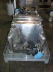Used Hercules Filter Corporation Plate and Frame Filter Press, Model 16, Stainless Steel. (10) Approximately 16'' x 16'' plates, 4 eye, on portable base, serial #1454..