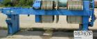 USED: JWI filter press, model 1000-15/25. Carbon steel frame. (18) 39