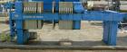 USED: JWI filter press, model 1000-15/25. Carbon steel frame. (18) 39