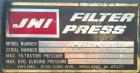 Used JWI Filter Press Model 1000G32-37/56-30/45SN – 30 Cu. Ft. Capacity