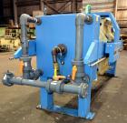 Used JWI J Press Filter Press, Model 1000N32-12/30-10/25SYLS. (12) 39.3” x 39.3” x 1/2'' recess polypropylene plates, (1) head, (1) tail plate. Approximately 206 square feet filter area, 10 cubic fee...