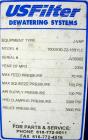 Used JWI J-VAP Dewatering/Drying System, Model 1000V30-22-16SYLC