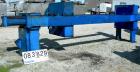 USED: JWI filter press, carbon steel frame. (83) 48