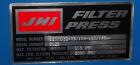 Used JWI US Filter Dewatering Systems JWI J-Press Filter Press, Model 1200G32-8