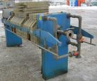 USED: JWI filter press, model 630G32-20-27-6-8SYLS. (22) 630 mm x 630 mm (24.8
