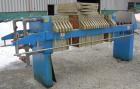 USED: JWI filter press, model 630G32-20-27-6-8SYLS. (22) 630 mm x 630 mm (24.8