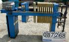 USED: JWI filter press, type J, model 630G38-6-2DNLS. (7) 630 mm (24 x 24) polypropylene plates, approximate 1/2