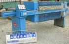 Used JWI Filter Press, Model 800G2-23-11.5DA.  (24) 31 1/2