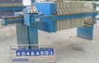 Used JWI filter press, model 800G32-23-11/5DA.  (24) 31 1/2