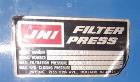 Filter Press, Manufactured by JWI, 25 sqft. Polypropylene Plates.