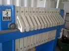 Used JWI Filter Press, Model J Press, 630G32-14-4DYLS, (14) polypropylene recess plates. Caulked and gasketed. Approx. 5 ft3 cake capacity, Approx. 56 ft2 of filtration area.