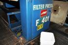 Used JWI Filter Press Plate / Frame. Polypropylene (28) Plates 36'' x 36'' Includes JWI Conveyor & Sludge Dryer..