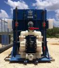 Unused- MetChem 30 Cubic Foot Hydraulic 1200 MM Filter Press. 25 gasket plates, fully automated, dumpsters included. Mfg. 2012.
