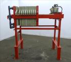 Used Met-Chem Filter press, 630 mm polypropylene plates.